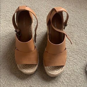 Treasure & Bond tan wedges